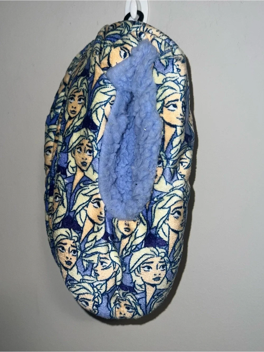 Disney Frozen Elsa Blue Plush Slip-On Indoor Slipper